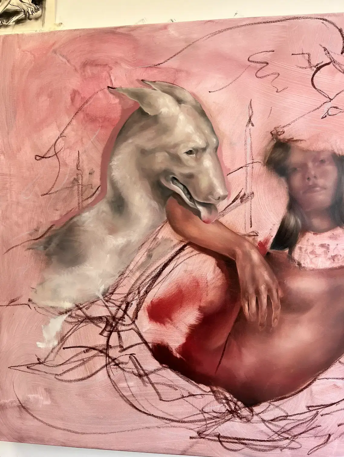 CLOSE FRIENDS WITH: SOPHIE DHERBECOURT image of Sophie Dherbecourt on Casawi Magazine Close Friends Interview French painter based in London (image 6 of 11)
