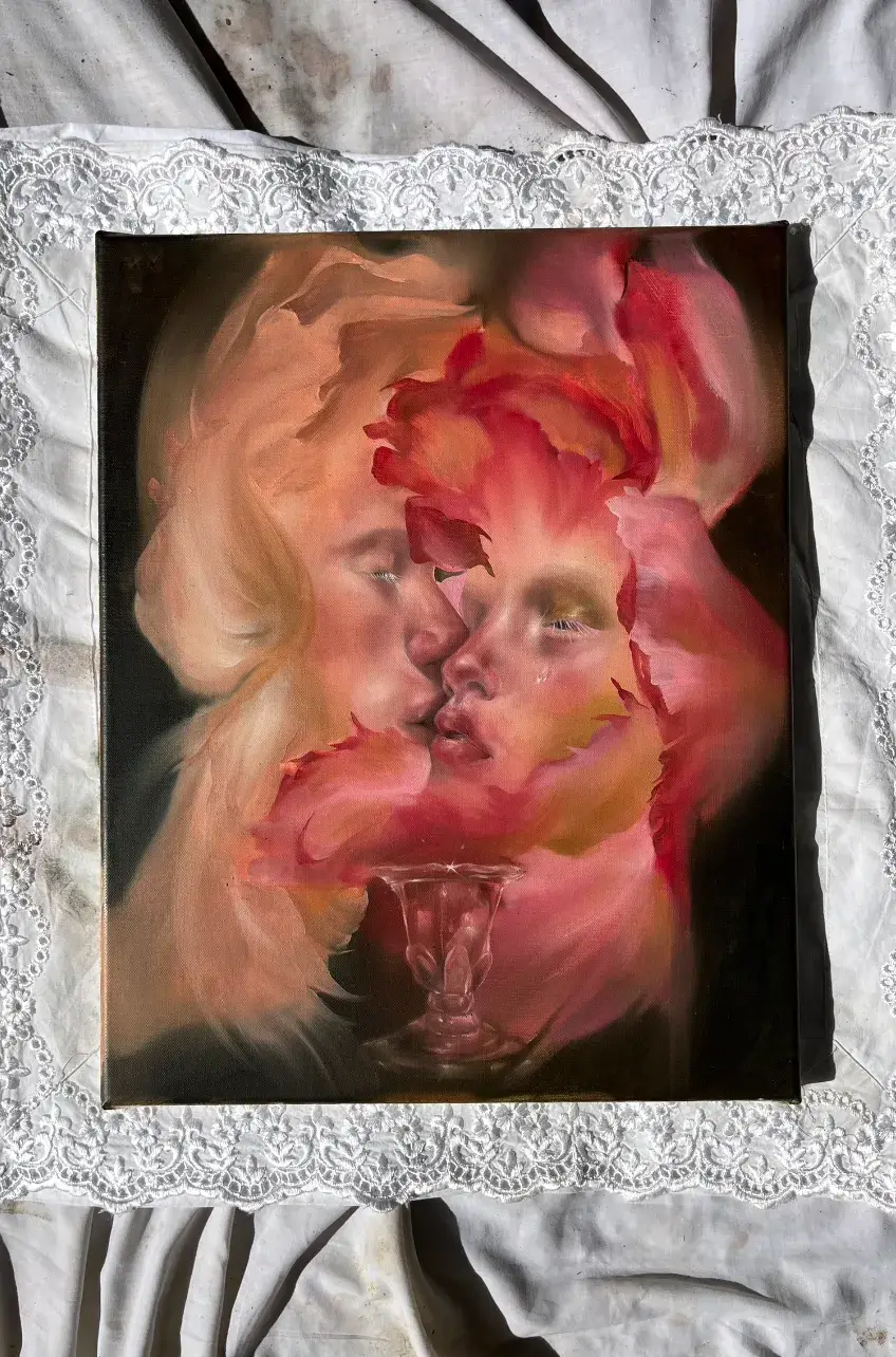 CLOSE FRIENDS WITH: SOPHIE DHERBECOURT image of Sophie Dherbecourt on Casawi Magazine Close Friends Interview French painter based in London (image 4 of 11)