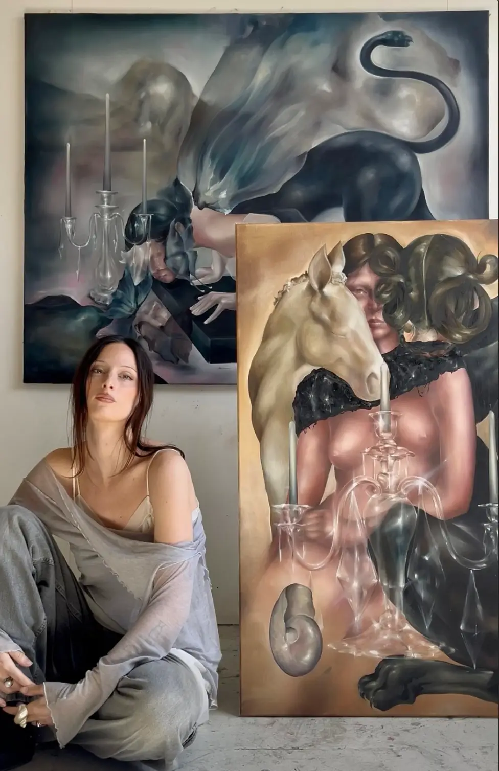 image of Sophie Dherbecourt on Casawi Magazine Close Friends Interview French painter based in London