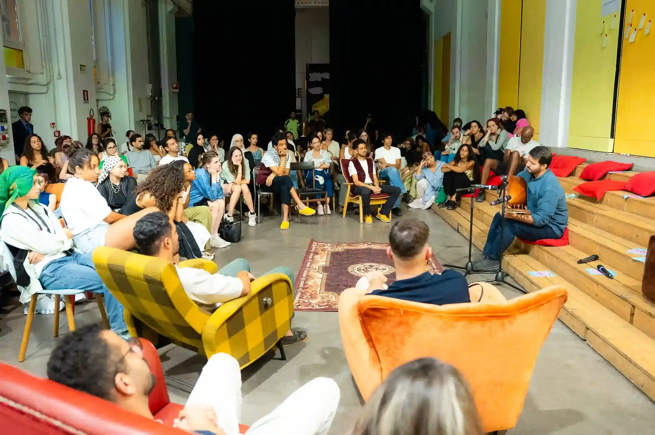 DARNA COLLECTIVE RETURNS TO MILAN FOR MAQAM MUSIC EVENT image about Darna Collective's MAQAM event at BASE Milano featuring SWANA music, cinema screenings, and cultural discussions on September 19-20, 2025. (image 4 of 9)