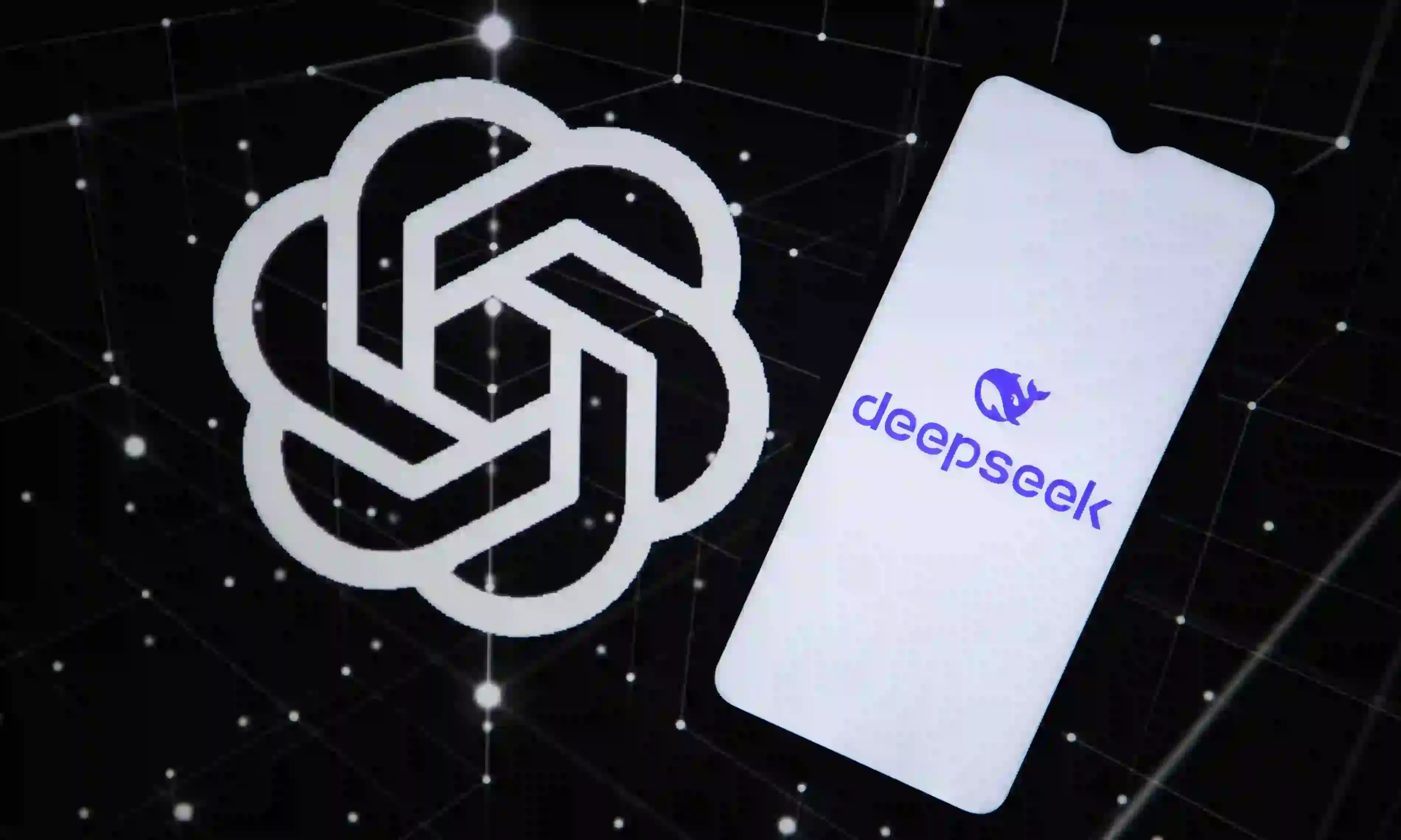 A news article detailing DeepSeek's removal from Italian app stores and subsequent investigation by European privacy regulators over concerns about data storage and usage in China. The article covers regulatory actions, market impact, and OpenAI's claims about potential model replication.