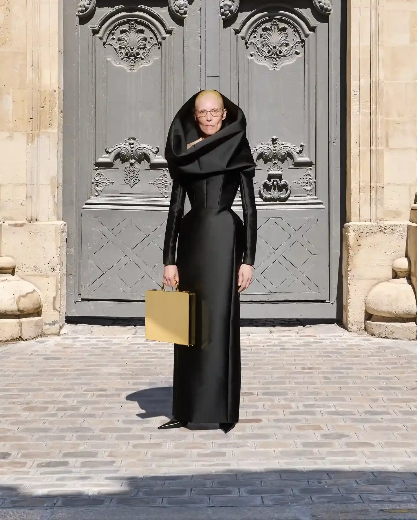 image about designer Demna's farewell haute couture presentation for Balenciaga in Paris, featuring his final autumn/winter 2025 collection before transitioning to Gucci. The piece covers the show's key moments, notable attendees including Naomi Campbell and Kim Kardashian, and the designer's impact during his ten-year tenure at the Kering-owned fashion house.