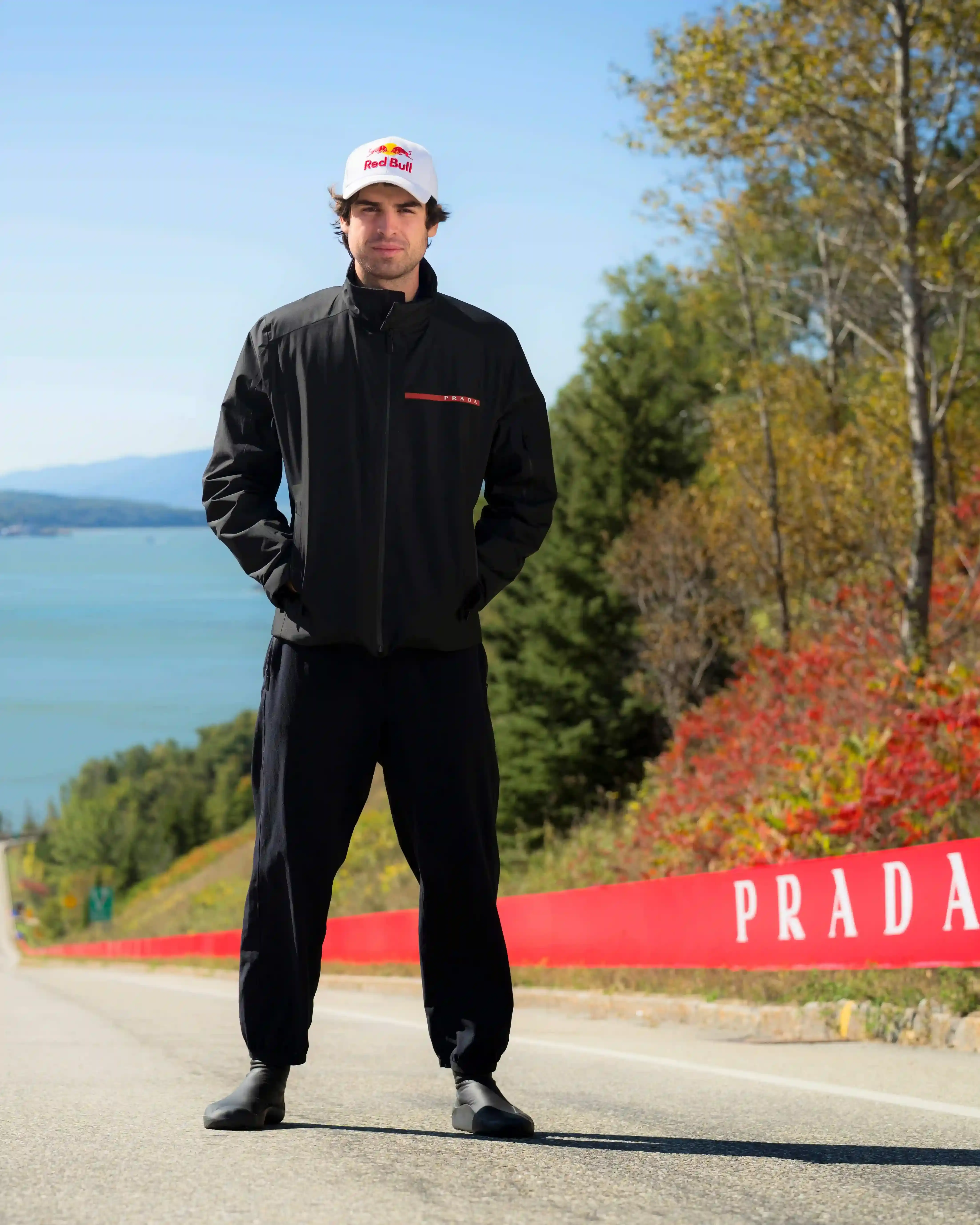 PRADA LINEA ROSSA AND RED BULL BACK PONCELET’S SPEED RECORD about skateboarder Diego Poncelet reaching 151.83 km/h on a closed road in Québec, with details on the record run, his preparation and the shoes and gloves made with Prada Linea Rossa.