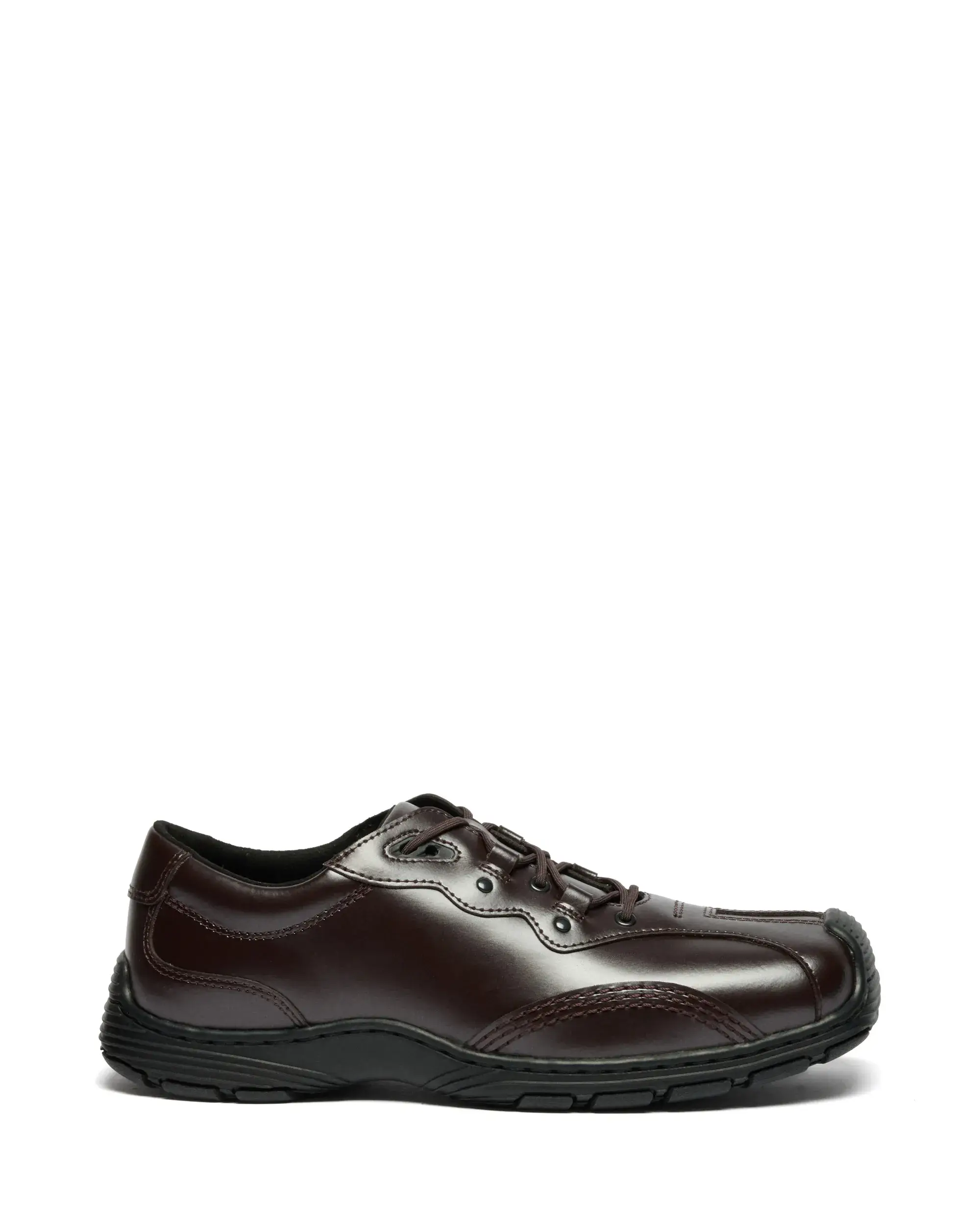 DR. MARTENS REINTERPRETS Y2K FOOTWEAR FOR SS26 image detailing the features, history, and release information of the new Dr. Martens Aurix footwear collection for spring and summer 2026. (image 3 of 4)