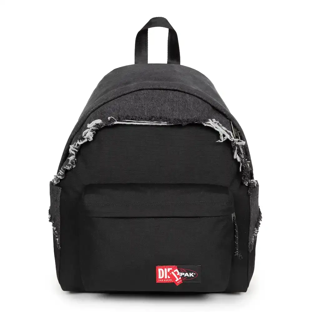 EASTPAK DIESEL COLLABORATE ON FIRST JOINT COLLECTION image about Eastpak and Diesel's first collaboration featuring backpacks and bags made with denim materials and co-branded logos. (image 7 of 8)