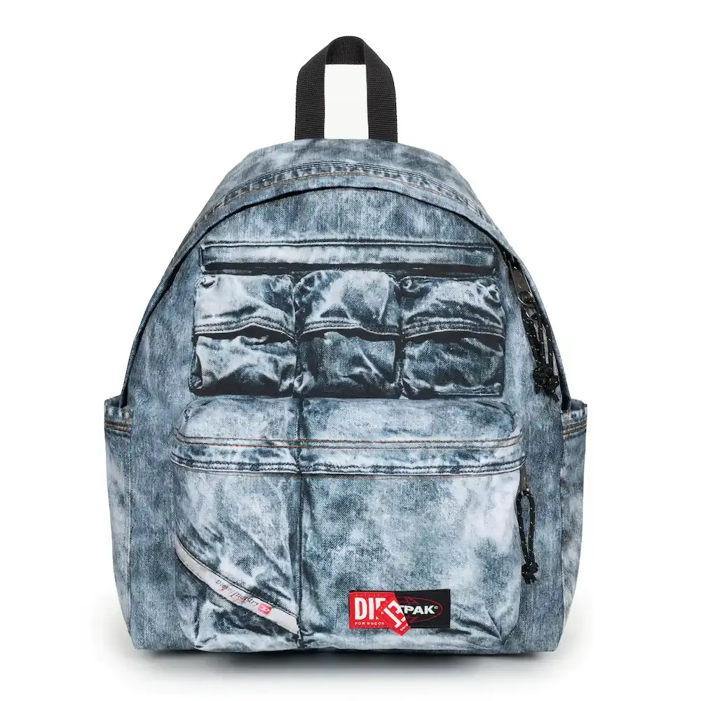 EASTPAK DIESEL COLLABORATE ON FIRST JOINT COLLECTION image about Eastpak and Diesel's first collaboration featuring backpacks and bags made with denim materials and co-branded logos. (image 8 of 8)