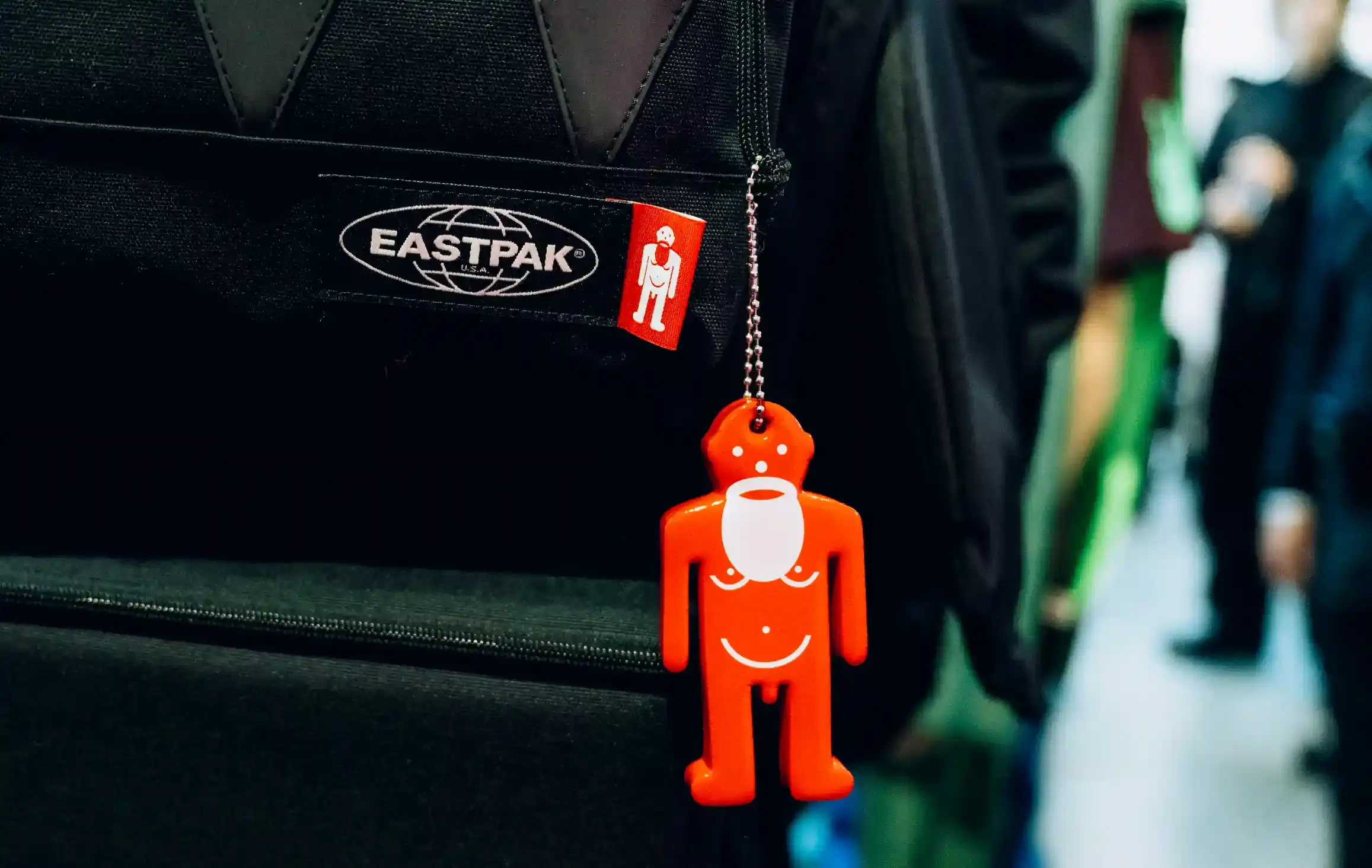 EASTPAK AND WALTER VAN BEIRENDONCK FALL 2026 COLLECTION image of the Fall 2026 bag collection from Eastpak and Walter Van Beirendonck including the Faux Leather, Pak'r, Carry Bag, and Mini Bag. (image 5 of 5)