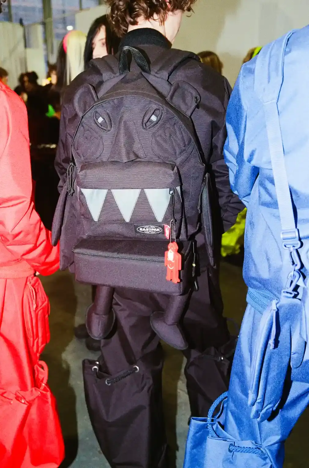 EASTPAK AND WALTER VAN BEIRENDONCK FALL 2026 COLLECTION image of the Fall 2026 bag collection from Eastpak and Walter Van Beirendonck including the Faux Leather, Pak'r, Carry Bag, and Mini Bag. (image 3 of 4)