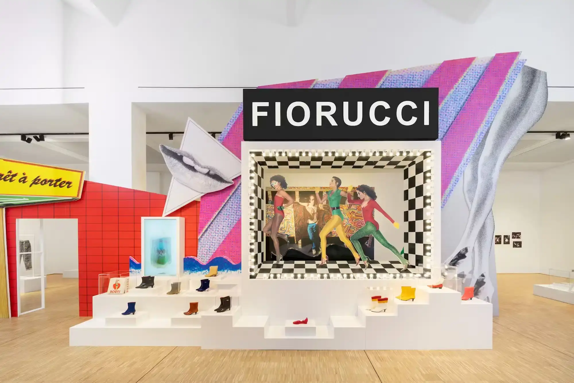 The Triennale Milano exhibition celebrating the legacy of fashion designer Elio Fiorucci features a fully accessible, multi-sensory experience. Throughout the retrospective, Fiorucci's own voice is heard through previously unheard audio recordings, providing personal insights and cultural context. Visual elements, including iconic fashion campaigns and the brand's distinctive pop art aesthetic, are enhanced with detailed descriptions to ensure full accessibility for visitors of all abilities. The exhibition's inclusive design invites guests to immerse themselves in Fiorucci's innovative and influential vision that forever changed the landscape of Italian fashion and style Fiorucci