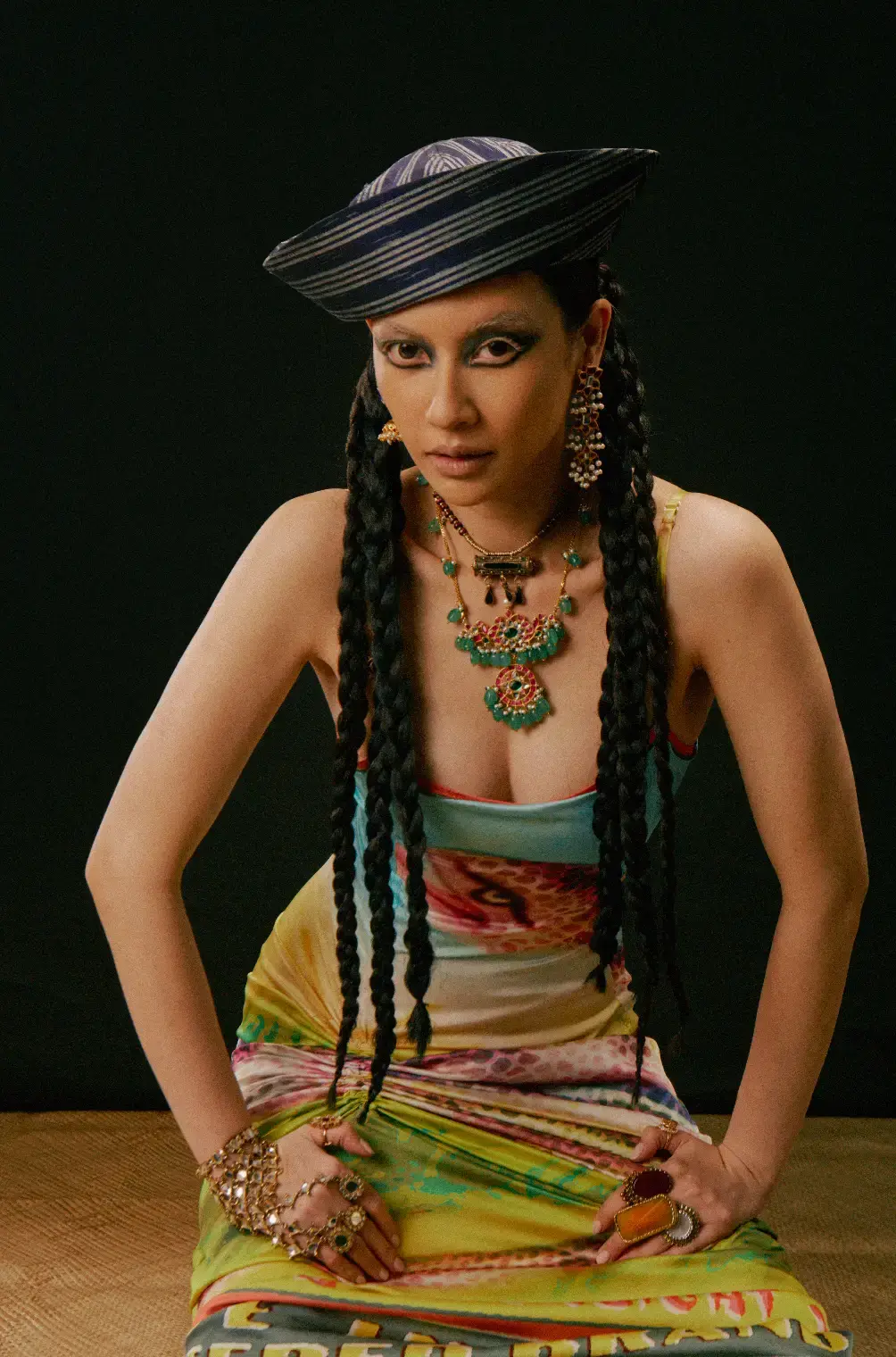 ELVIRA DEVINAMIRA AND DIBBA REDEFINE MIXED IDENTITY IN NANO NANO Stylist Maheen Nisar directs the visual presentation using DIBBA garments. (image 8 of 8)