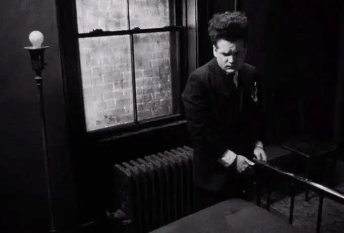 image analyzing the thematic similarities between a scene in the 1977 film Eraserhead and modern social media algorithms, focusing on human psychology. (image 4 of 4)