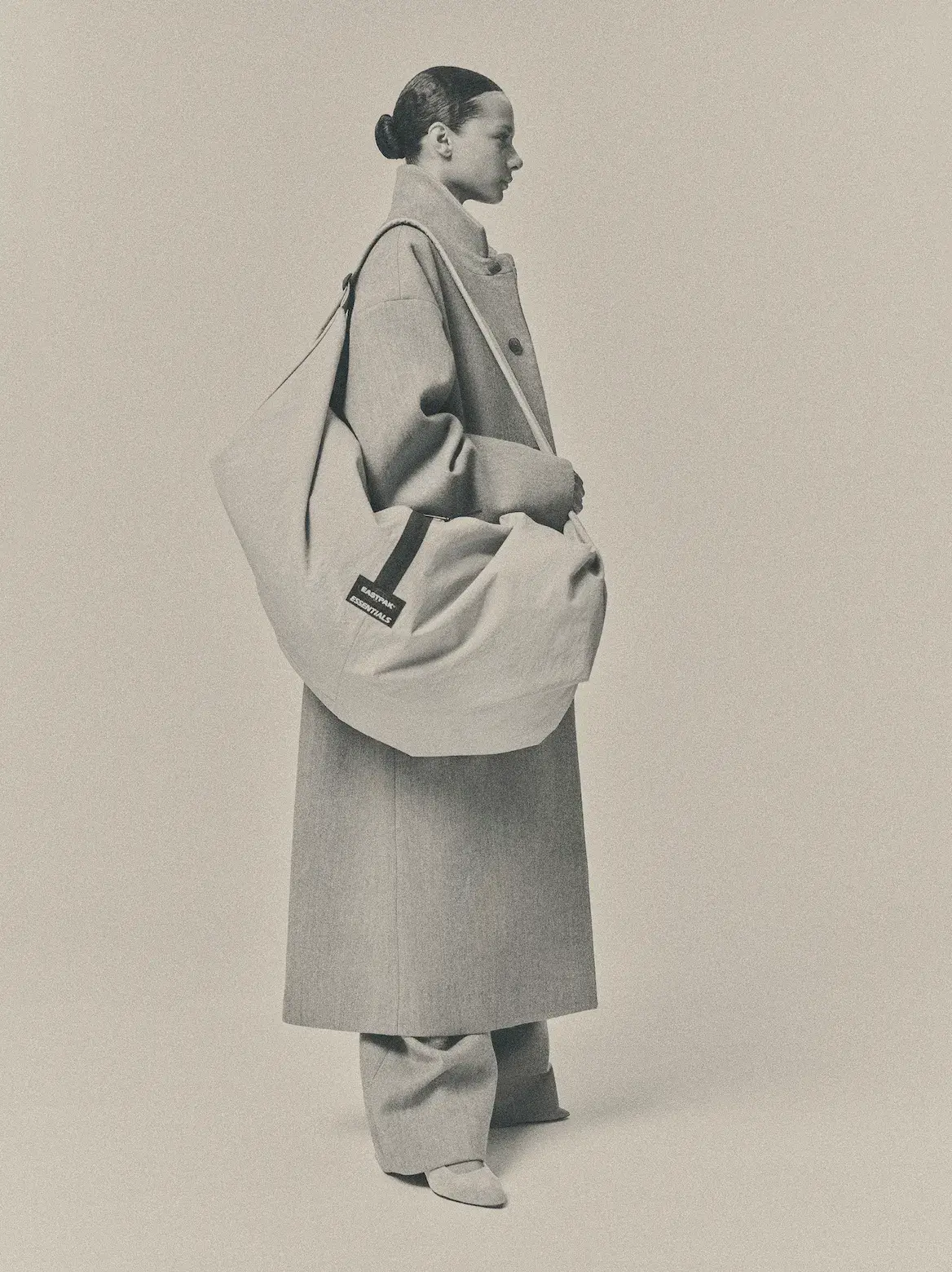 FEAR OF GOD ESSENTIALS AND EASTPAK BAG RELEASE image detailing design specifications, color choices, and global stockists for the Fear of God Essentials and Eastpak collection. (image 6 of 8)