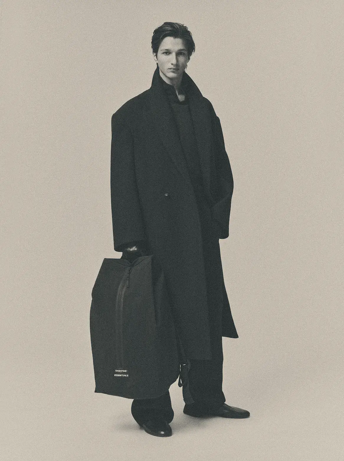 FEAR OF GOD ESSENTIALS AND EASTPAK BAG RELEASE image detailing design specifications, color choices, and global stockists for the Fear of God Essentials and Eastpak collection. (image 7 of 8)