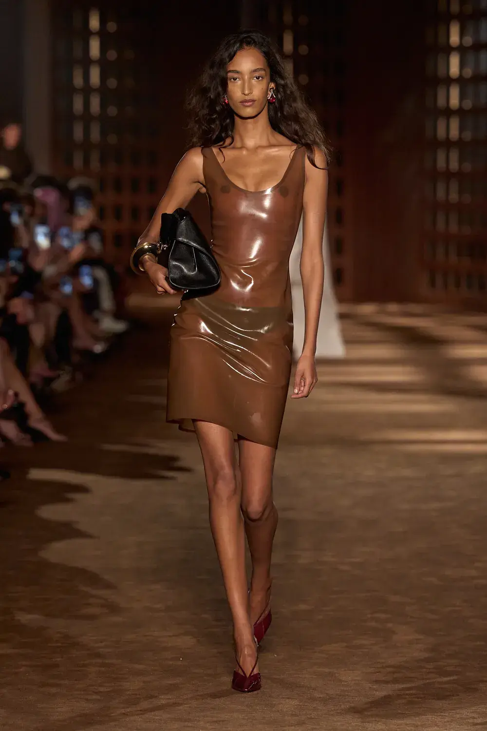 FERRAGAMO SPRING SUMMER 2027 COLLECTION image of the Ferragamo Spring Summer 2027 collection detailing the 1940s inspired clothing and footwear. (image 23 of 61)