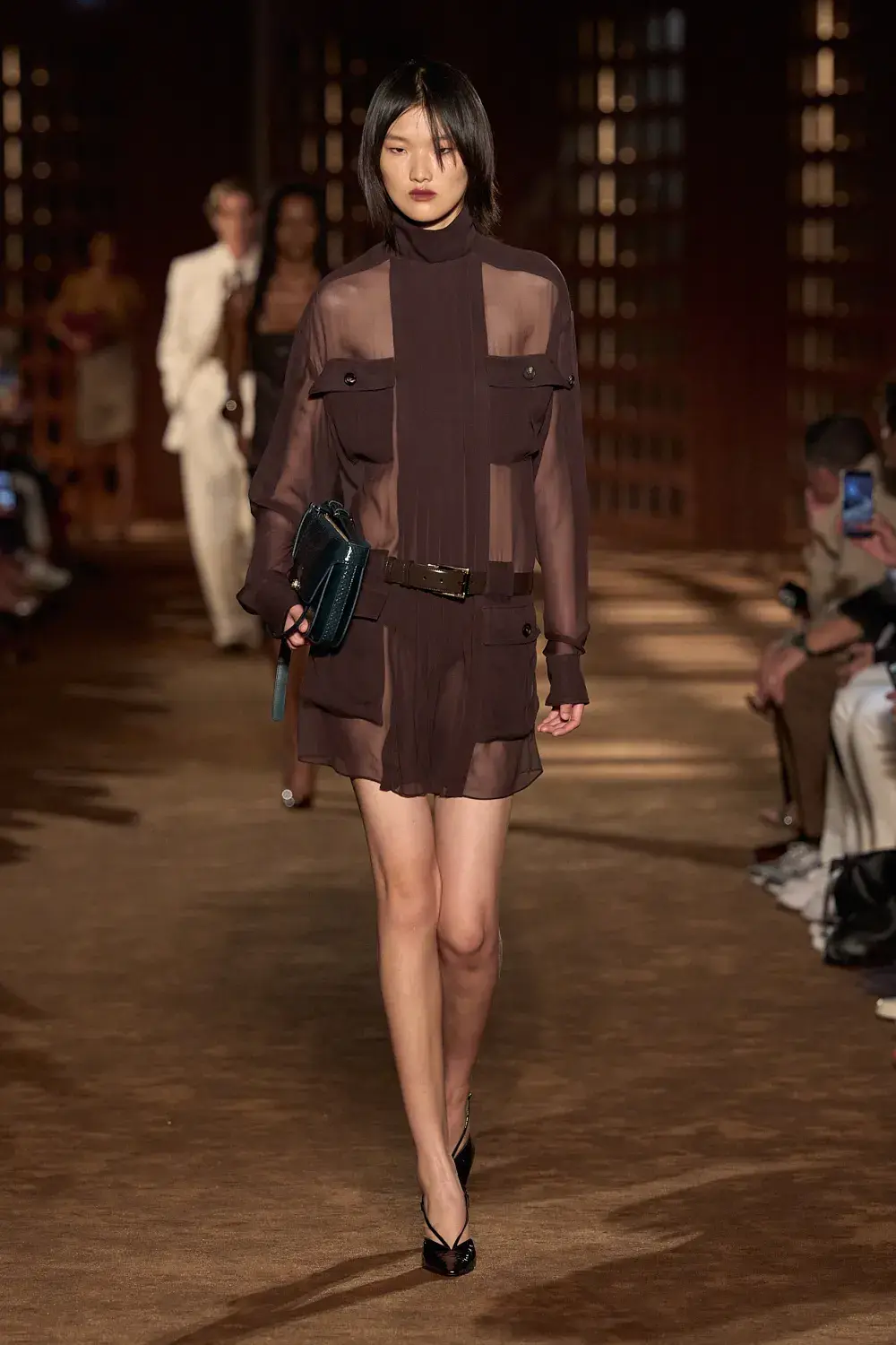 FERRAGAMO SPRING SUMMER 2027 COLLECTION image of the Ferragamo Spring Summer 2027 collection detailing the 1940s inspired clothing and footwear. (image 7 of 61)