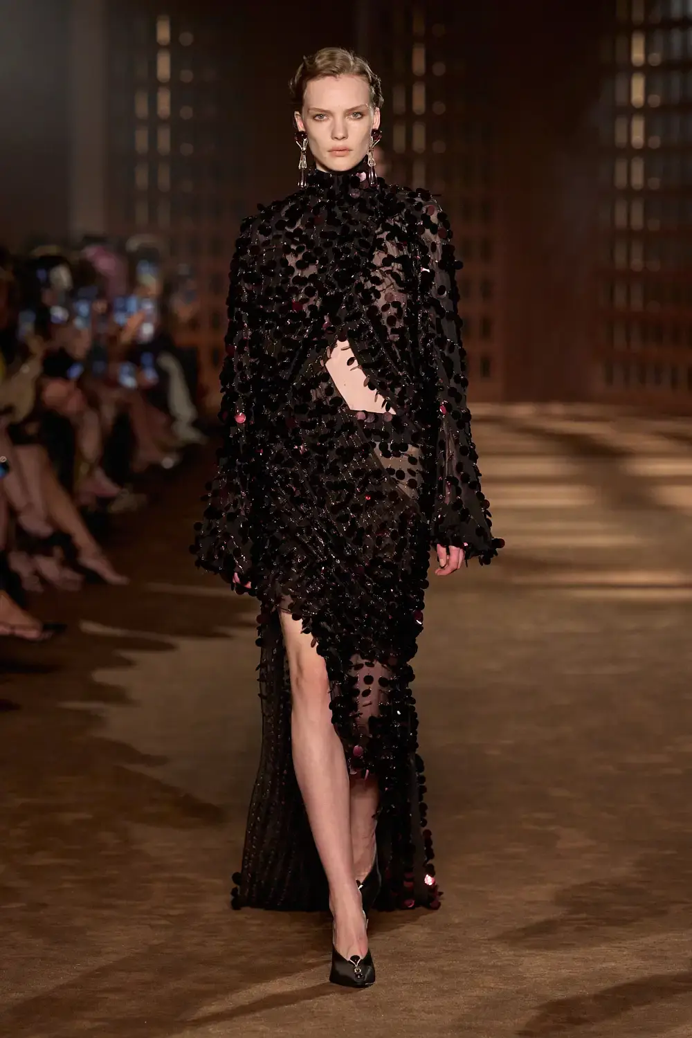 FERRAGAMO SPRING SUMMER 2027 COLLECTION image of the Ferragamo Spring Summer 2027 collection detailing the 1940s inspired clothing and footwear. (image 60 of 61)