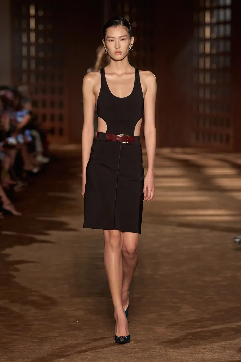 FERRAGAMO SPRING SUMMER 2027 COLLECTION image of the Ferragamo Spring Summer 2027 collection detailing the 1940s inspired clothing and footwear. (image 32 of 61)