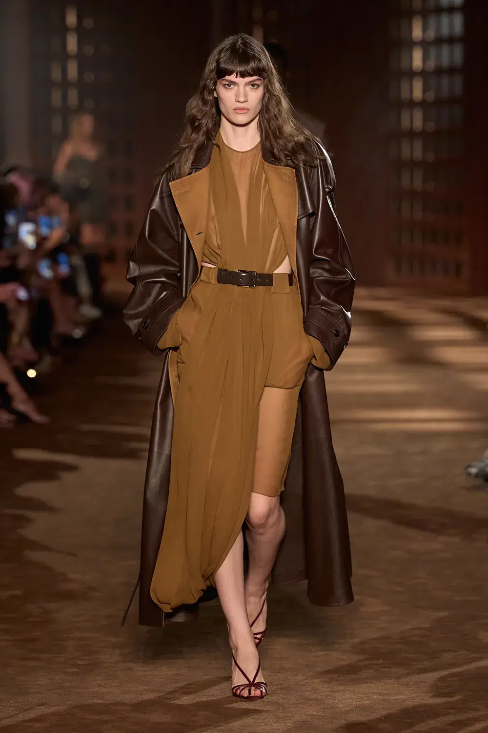 FERRAGAMO SPRING SUMMER 2027 COLLECTION image of the Ferragamo Spring Summer 2027 collection detailing the 1940s inspired clothing and footwear. (image 52 of 61)