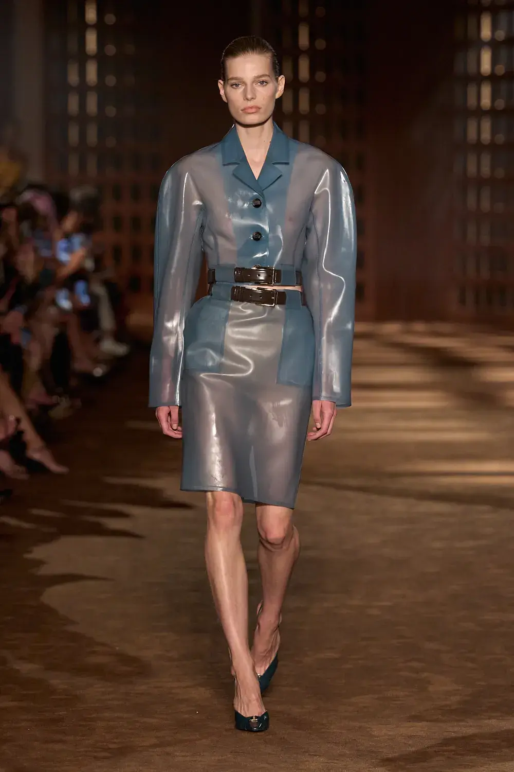 FERRAGAMO SPRING SUMMER 2027 COLLECTION image of the Ferragamo Spring Summer 2027 collection detailing the 1940s inspired clothing and footwear. (image 31 of 61)