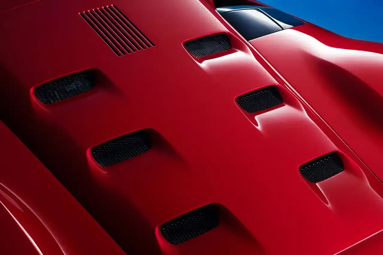 FERRARI INTRODUCES NEW F80 SUPERCAR Ferrari F80 supercar, successor to LaFerrari, with 1200 horsepower V6 hybrid engine. Limited to 799 units, featuring advanced aerodynamics, Formula 1-inspired cockpit, and 0-60 mph in 2.15 seconds (image 7 of 10)