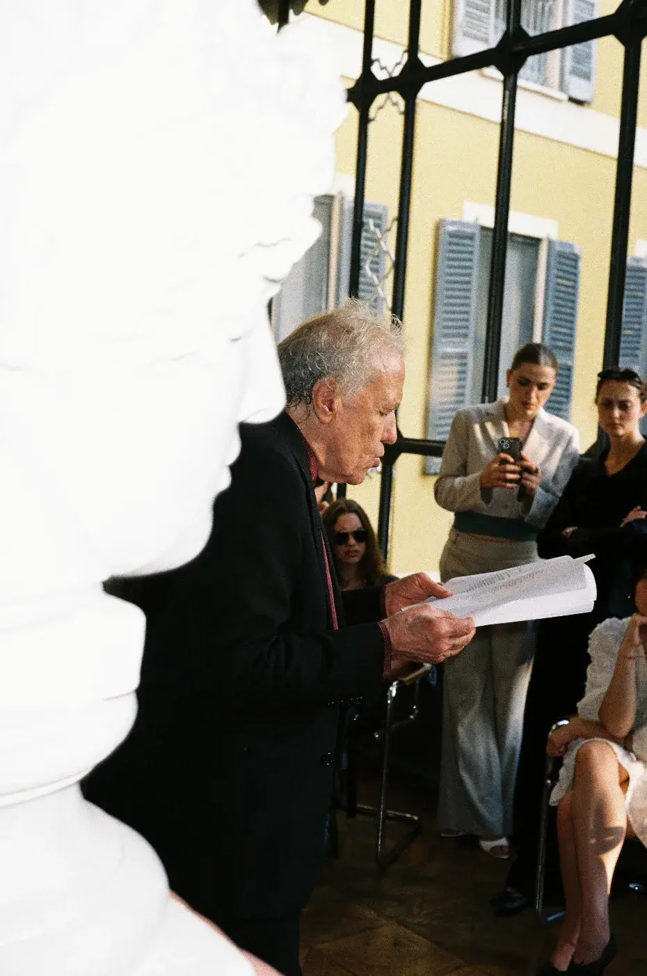 GABRIELE TINTI WRITES POEMS ABOUT THE BOXER AT REST Abel Ferrara reads 'the Boxer' by Gabriele Tinti image courtesy of sha Ribeiro, Voena, Milan (image 4 of 4)