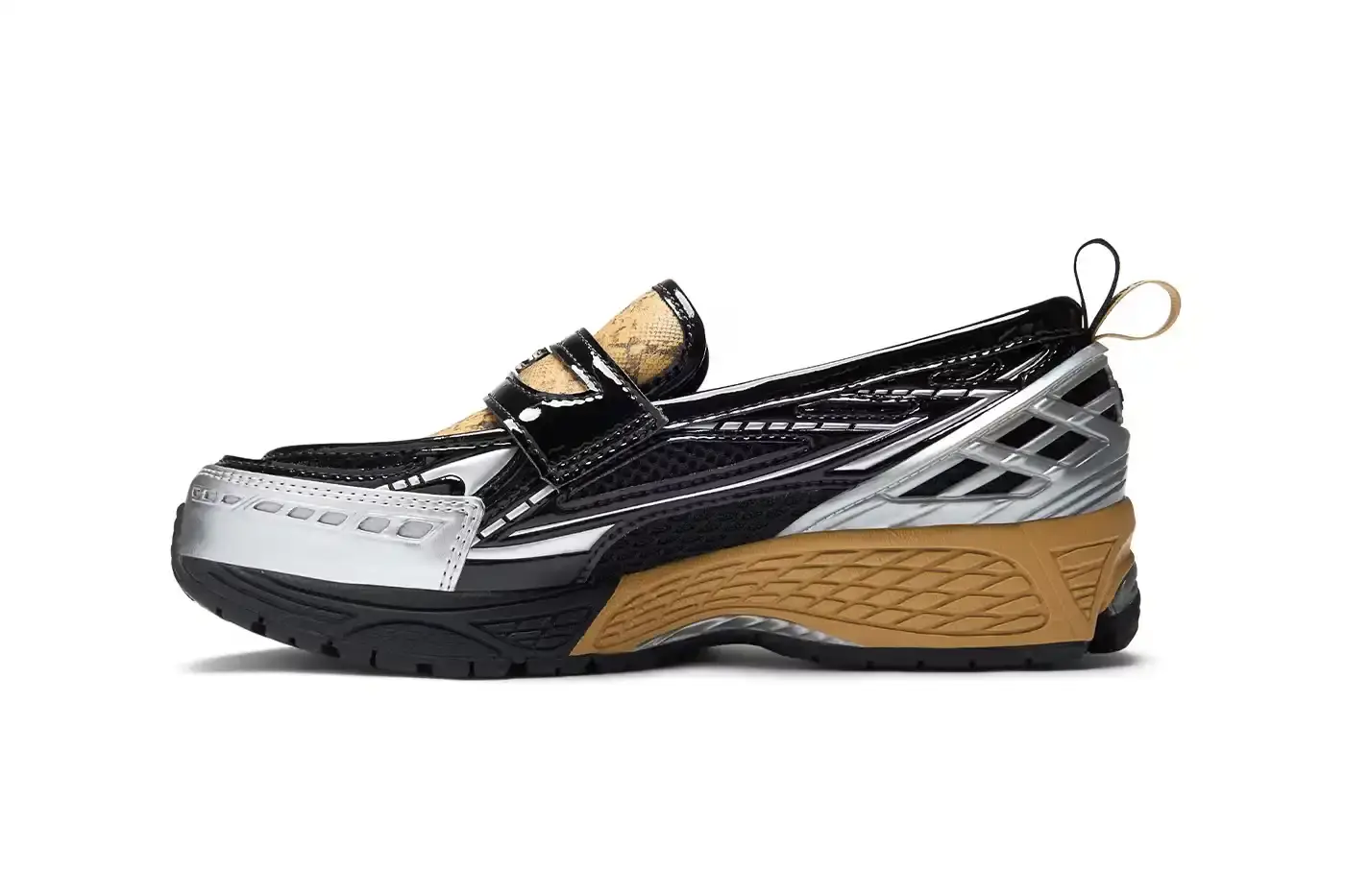GANNI TEAMS WITH NEW BALANCE ON 1906L SNEAKER GANNI x New Balance 1906L hybrid sneaker with snakeskin print and chunky sole (image 2 of 4)