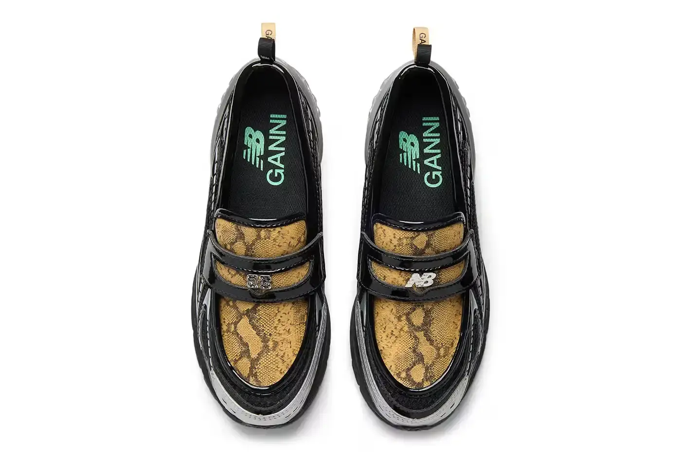 GANNI TEAMS WITH NEW BALANCE ON 1906L SNEAKER GANNI x New Balance 1906L hybrid sneaker with snakeskin print and chunky sole (image 4 of 4)