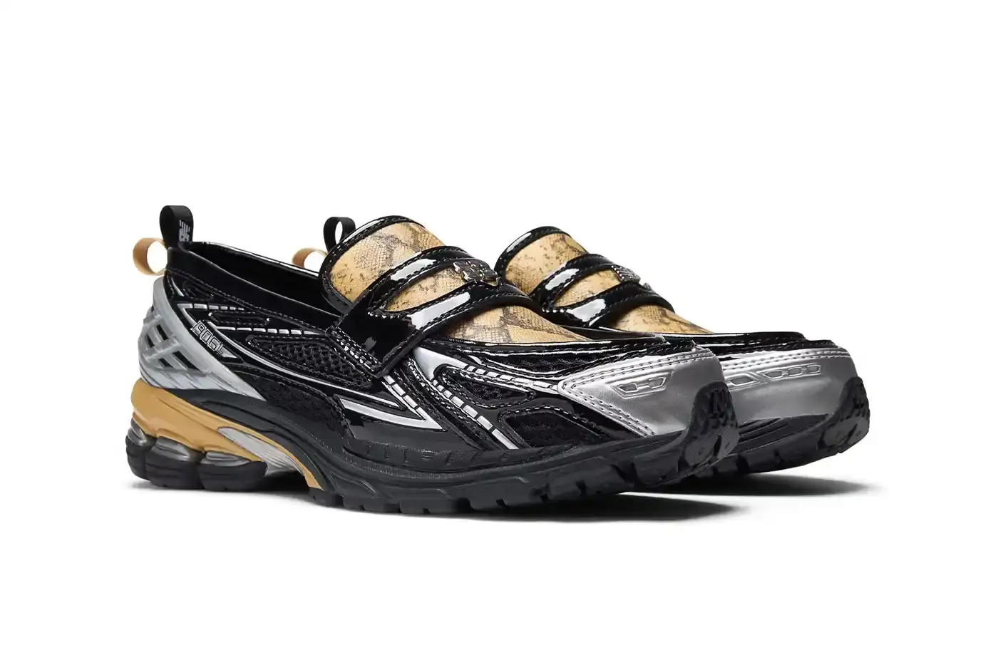 GANNI TEAMS WITH NEW BALANCE ON 1906L SNEAKER GANNI x New Balance 1906L hybrid sneaker with snakeskin print and chunky sole (image 3 of 4)