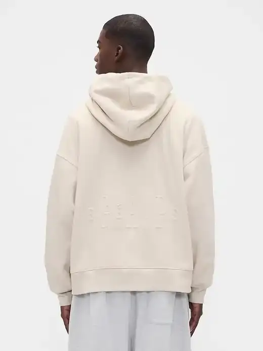 GAP CREATES HOODIE WITH BUILT-IN PILLOW image about Gap's new travel hoodie with inflatable hood feature that serves as a neck pillow. (image 2 of 3)