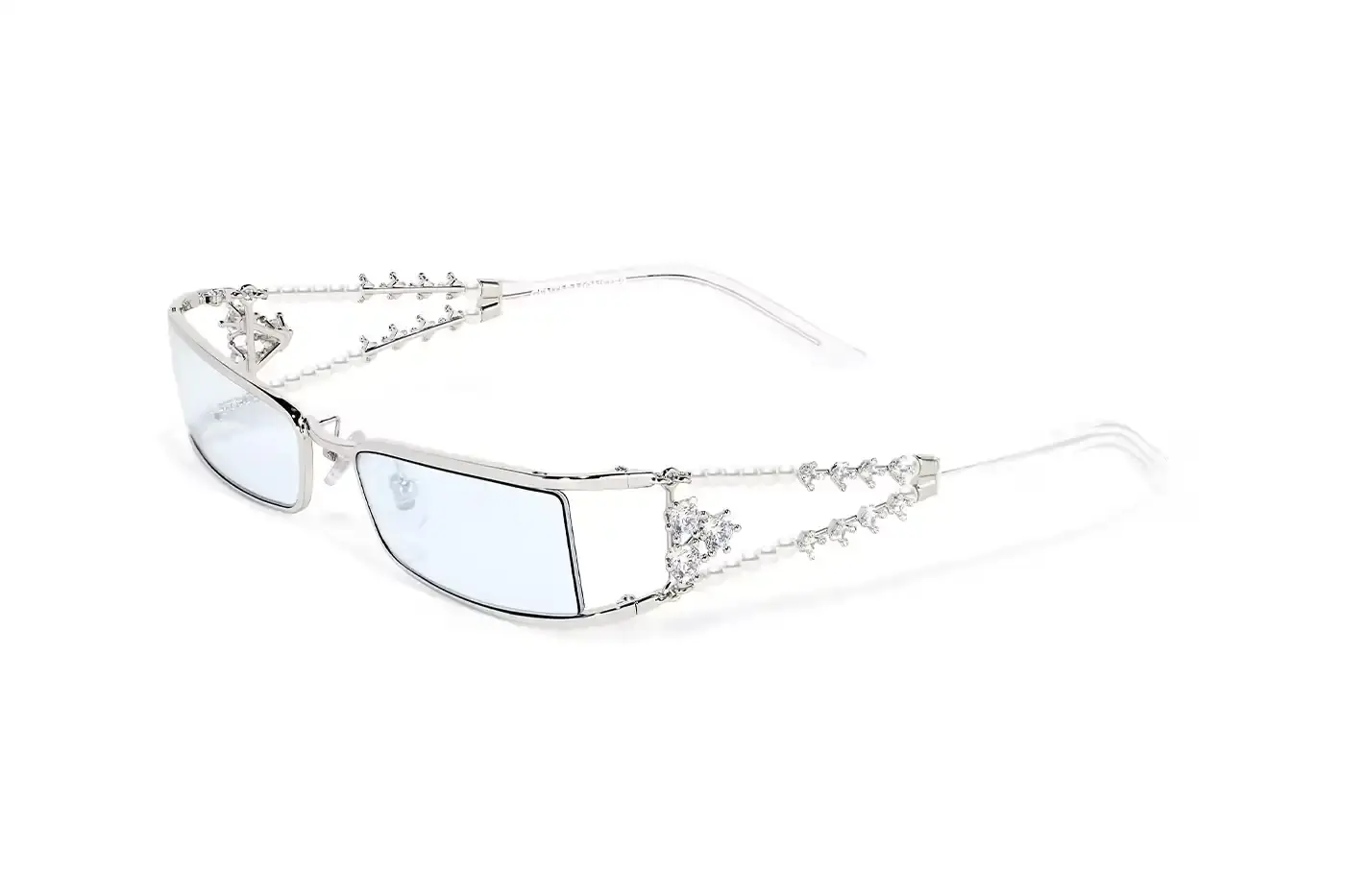 Gentle Monster Gentle Monster's 2025 Jewelry Collection article showcasing new sunglasses and optical frames with crystal embellishments, campaign details featuring Sena Nakajima, and release information. (image 7 of 12)
