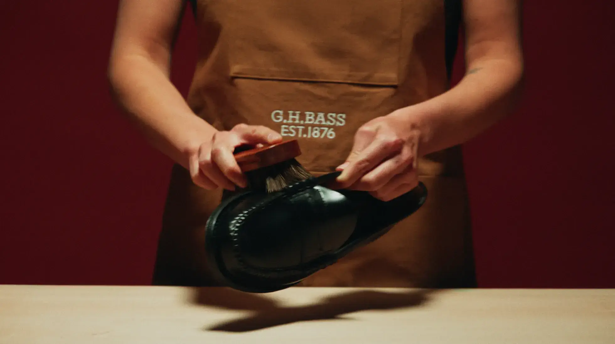 GH BASS CELEBRATES 150 YEARS OF THE PENNY LOAFER image detailing the 150th anniversary of the GH Bass footwear brand and the 90th anniversary of the Weejuns penny loafer.