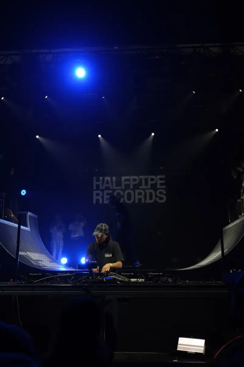 HALFPIPE RECORDS BRINGS SKATE RAMP TO ÉLYSÉE MONTMARTRE an image detailing a music and skateboarding event hosted by Halfpipe Records at Élysée Montmartre in Paris on March 14, 2026. (image 3 of 6)