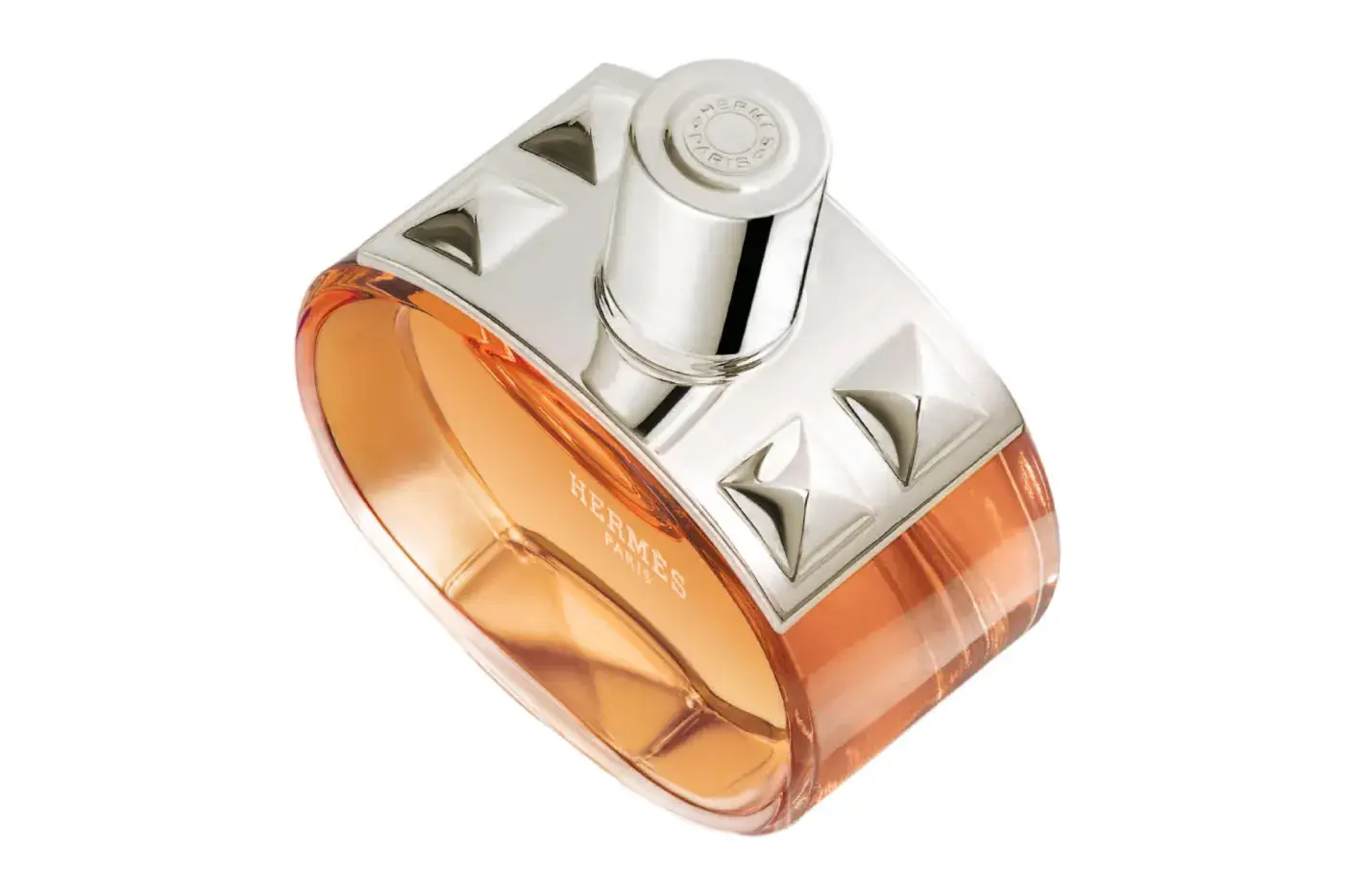 HERMÈS LAUNCHES BARÉNIA PLEINE FLEUR EAU DE PARFUM image detailing the August 2026 release of Hermès Barénia Pleine Fleur Eau de Parfum, including scent notes, bottle design, and retail options. (image 4 of 5)