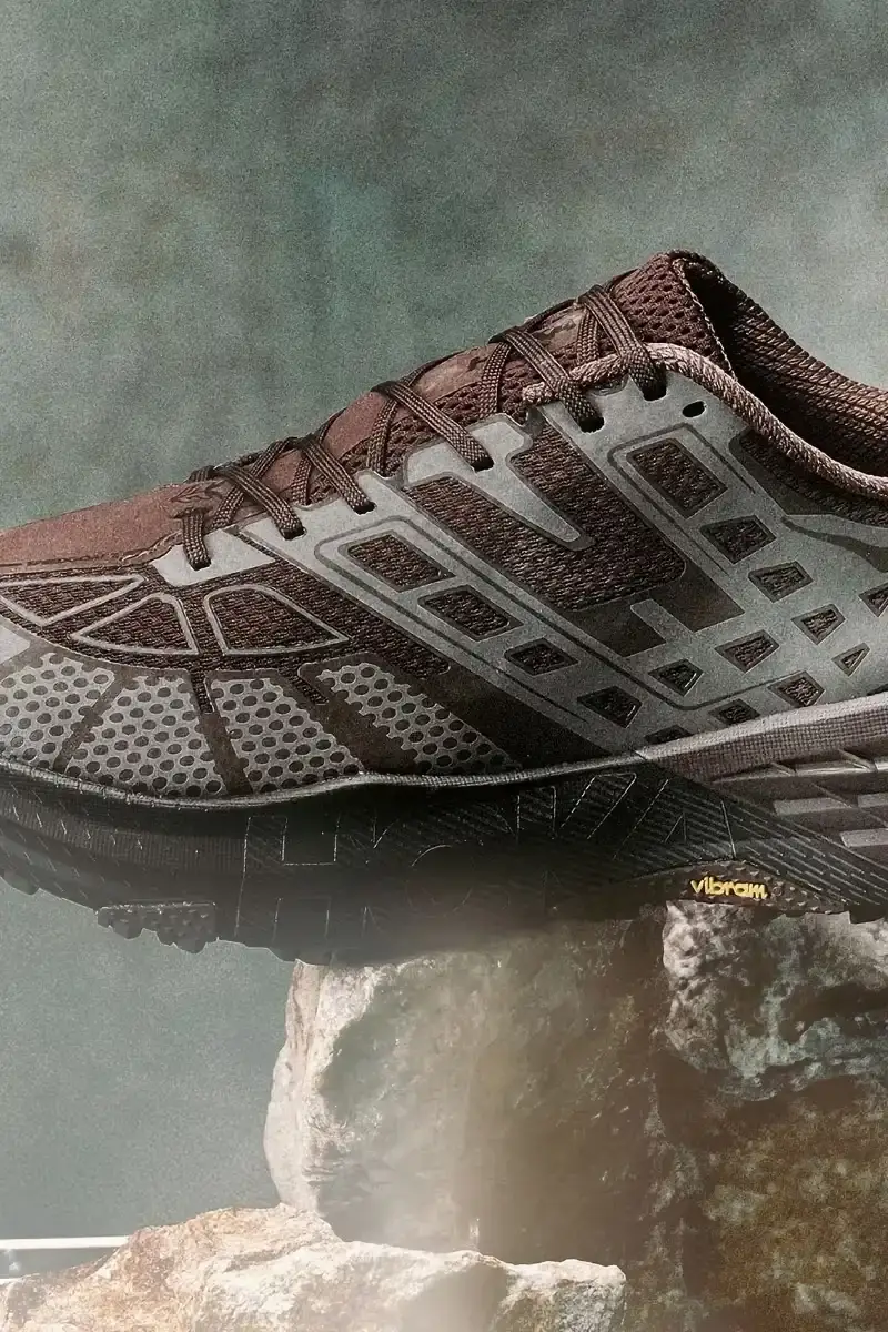 HOKA DROPS JAPAN-ONLY TRAIL RUNNERS IN BROWN HOKA releases two trail running shoes in a brown and grey color scheme, available only in Japan. The Speedgoat 2 and Mafate Speed 2 feature technical specs for runners and work as casual wear. (image 3 of 9)