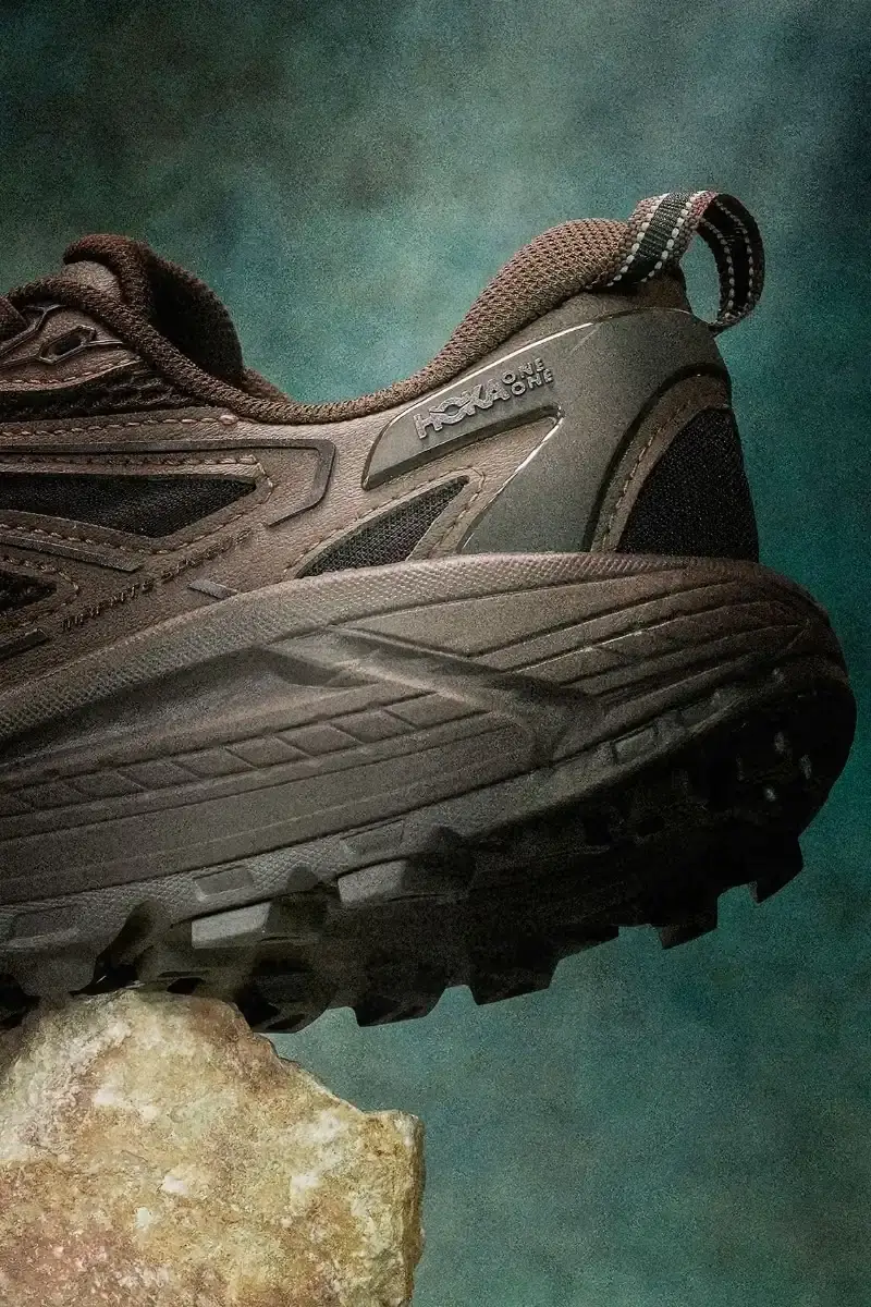 HOKA DROPS JAPAN-ONLY TRAIL RUNNERS IN BROWN HOKA releases two trail running shoes in a brown and grey color scheme, available only in Japan. The Speedgoat 2 and Mafate Speed 2 feature technical specs for runners and work as casual wear. (image 7 of 9)