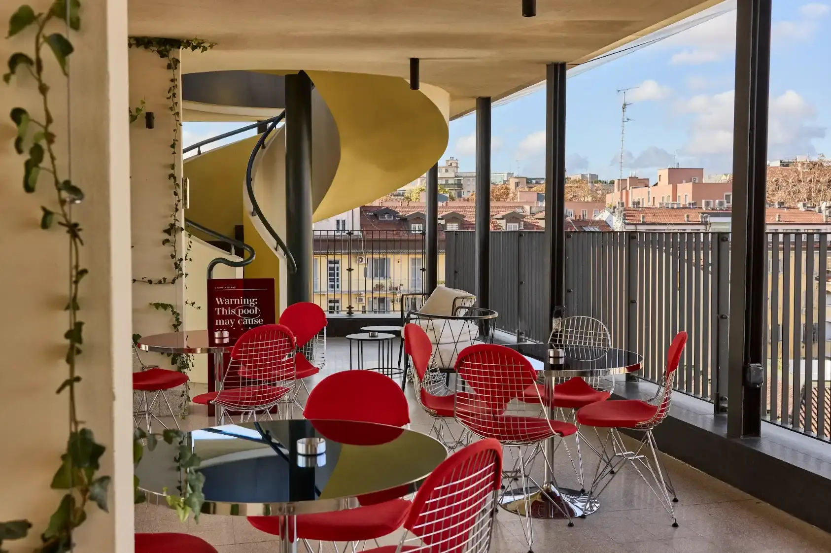 HOTEL CALIMALA MILANO PROPERTY OVERVIEW an image descriptive outlining the design features and services of Hotel Calimala Milano. (image 7 of 8)