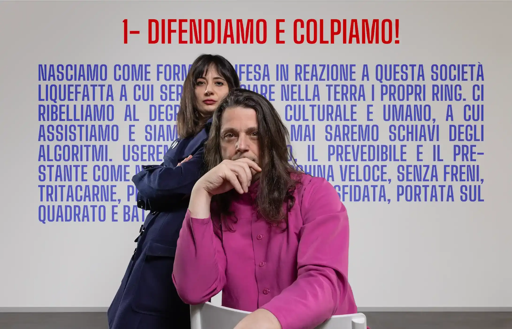 I Colpitori founders and Manifesto shoot by Maurizio Pavone