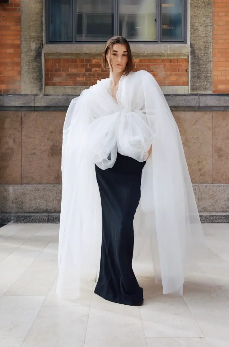INSTITUTION WINS ZALANDO VISIONARY AWARD SS27 image detailing designer Galib Gassanoff and his brand INSTITUTION winning the Zalando Visionary Award at Copenhagen Fashion Week. (image 3 of 7)