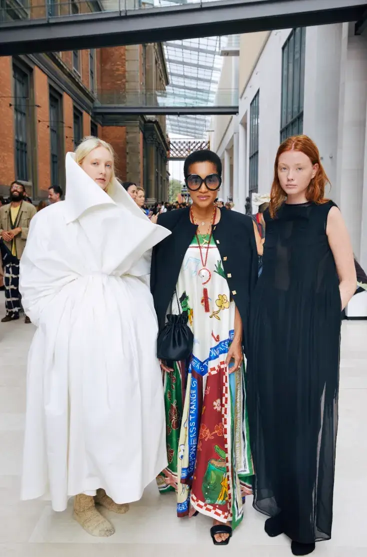 INSTITUTION WINS ZALANDO VISIONARY AWARD SS27 image detailing designer Galib Gassanoff and his brand INSTITUTION winning the Zalando Visionary Award at Copenhagen Fashion Week. (image 5 of 7)