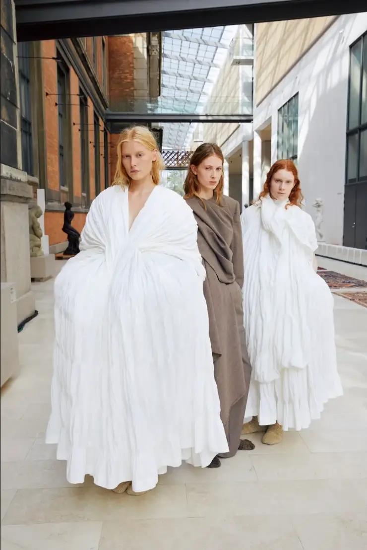 INSTITUTION WINS ZALANDO VISIONARY AWARD SS27 image detailing designer Galib Gassanoff and his brand INSTITUTION winning the Zalando Visionary Award at Copenhagen Fashion Week. (image 2 of 7)