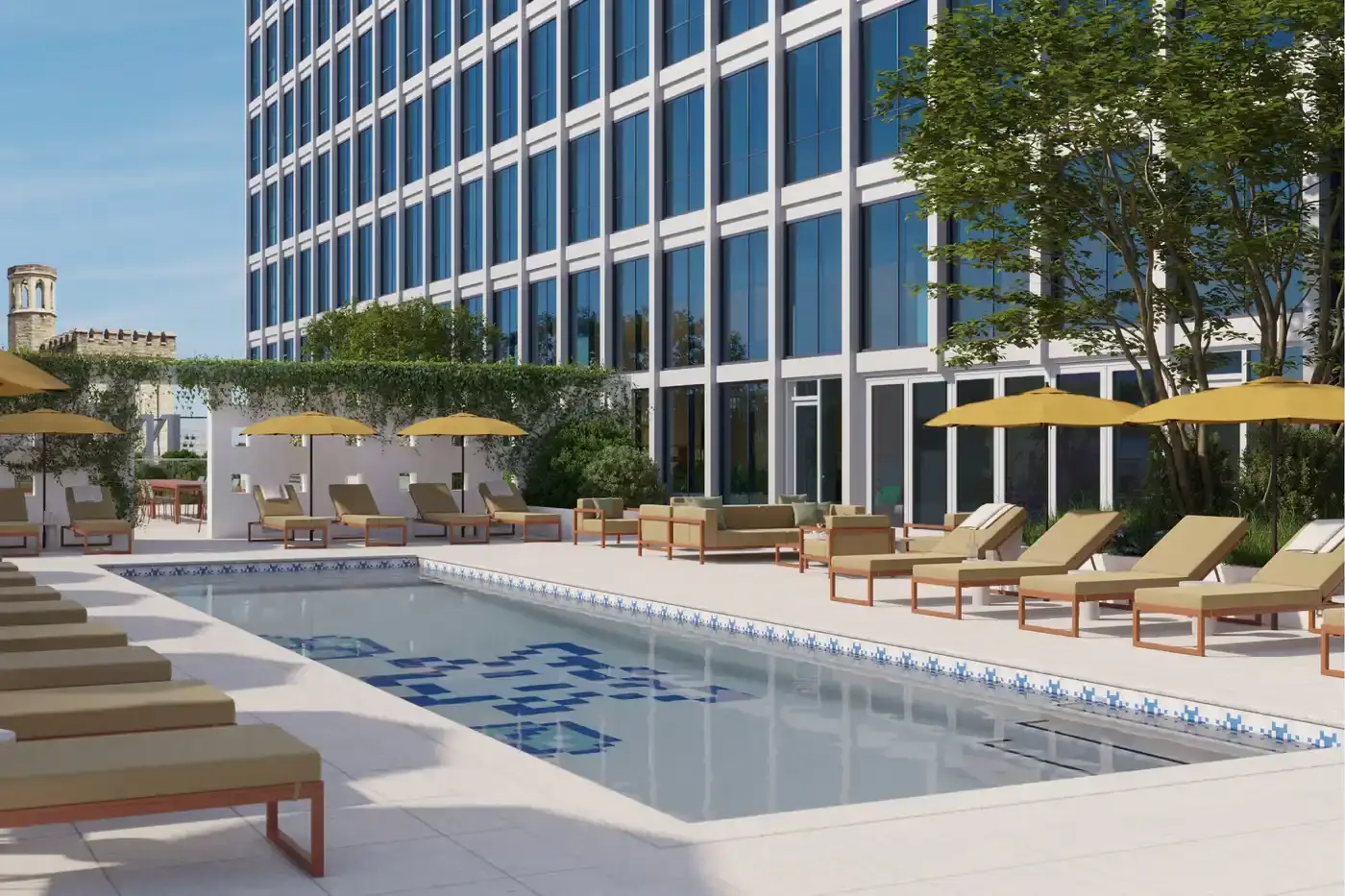 INVADER CREATES FIRST POOL ARTWORK IN NASHVILLE Article about French street artist Invader designing a rooftop pool mosaic at Ray Nashville building in Tennessee, scheduled to open in early 2027. (image 2 of 2)