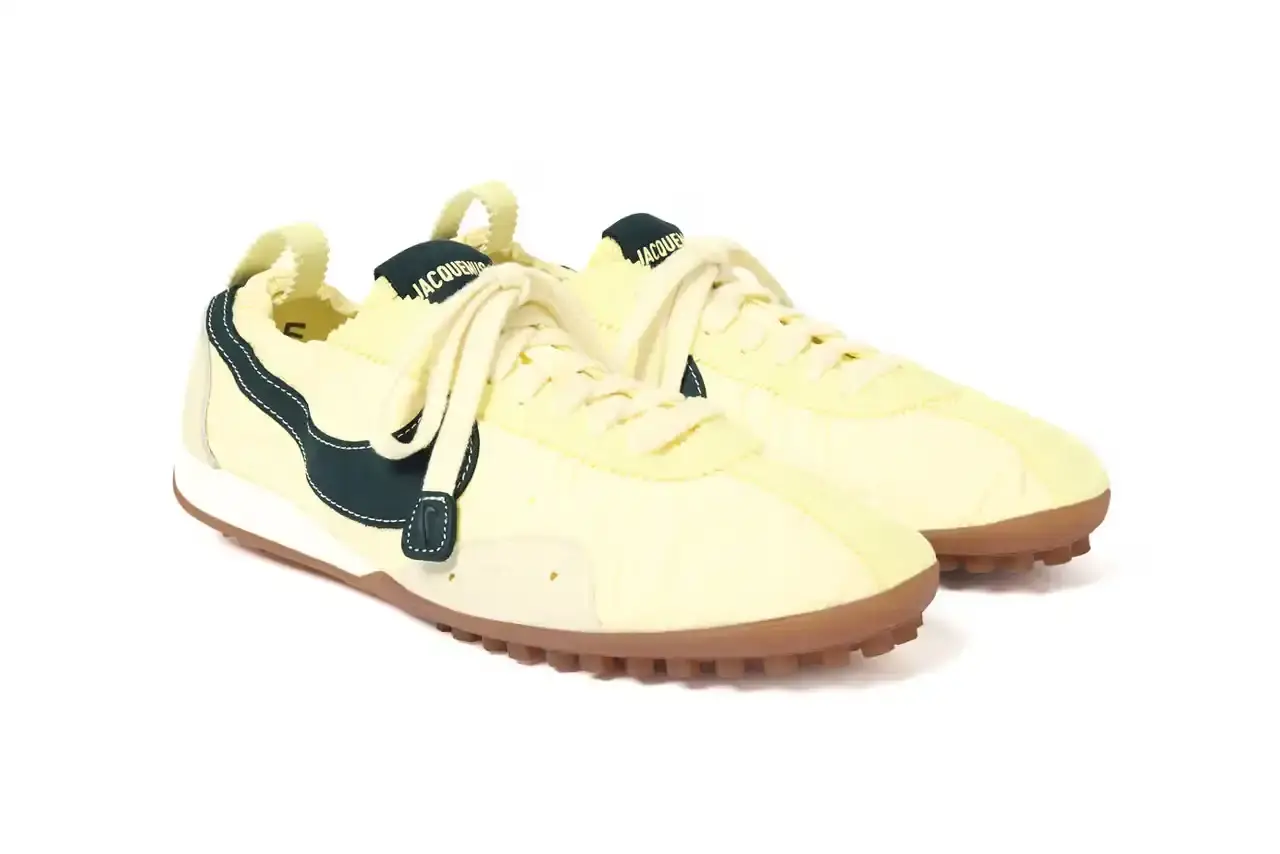 JACQUEMUS NIKE MOON SHOE RETURNS SEPTEMBER 2025 French fashion brand Jacquemus partners with Nike to relaunch the classic Moon Shoe sneaker from 1972 in three new colorways. (image 8 of 13)