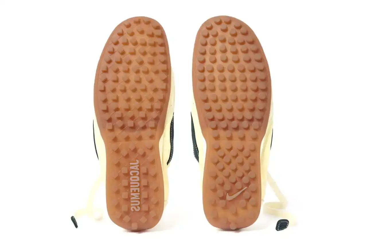 JACQUEMUS NIKE MOON SHOE RETURNS SEPTEMBER 2025 French fashion brand Jacquemus partners with Nike to relaunch the classic Moon Shoe sneaker from 1972 in three new colorways. (image 10 of 13)