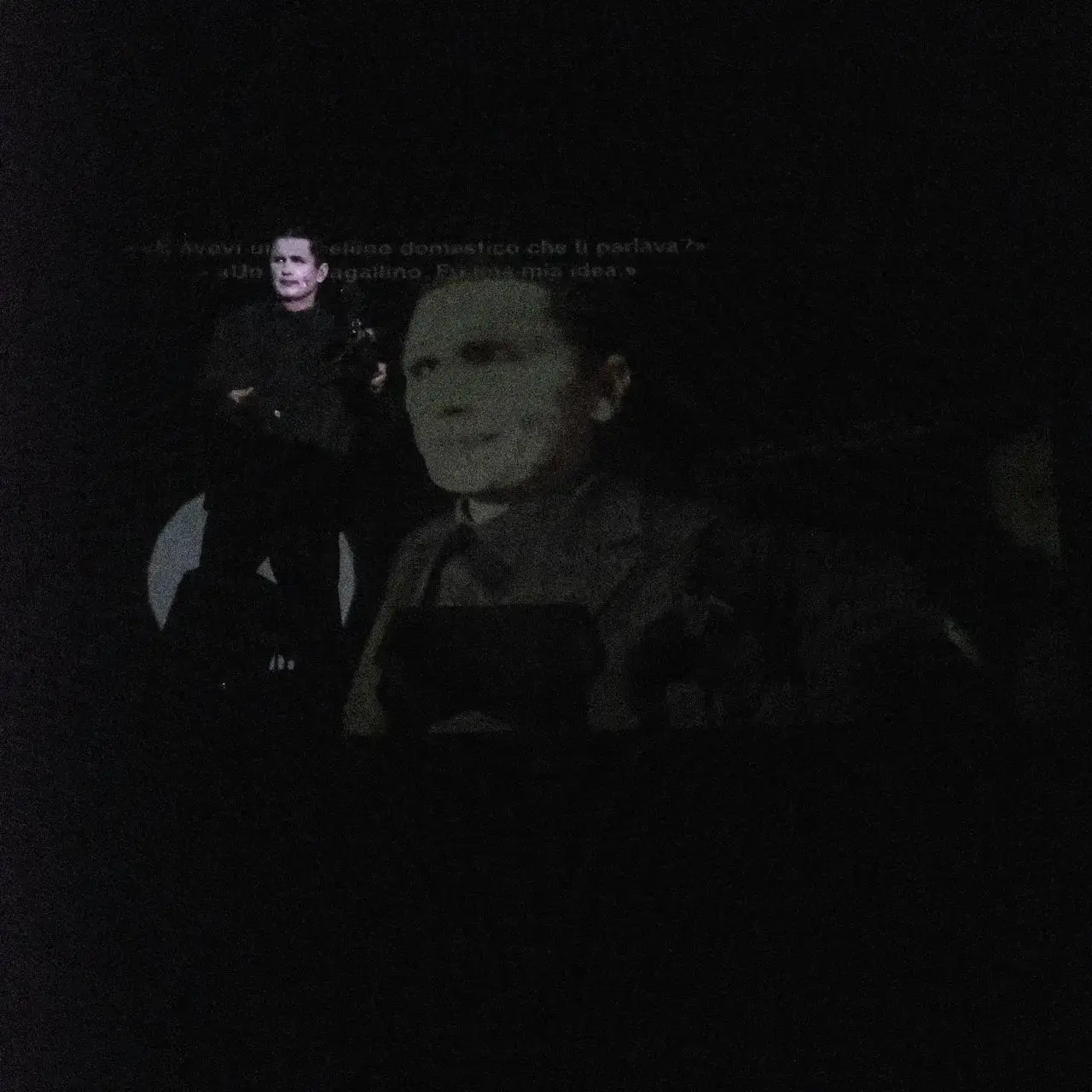 JAMES FRANCO’S DESERT FILMS AT TEATRO MENOTTI, MILAN image of James Franco’s Desert Films at Teatro Menotti in Milan. The text covers the cast, the Lost Highway premise, the live camera and screen, and the audience. photo by Aurelien Caoudal Blikerman (image 7 of 8)