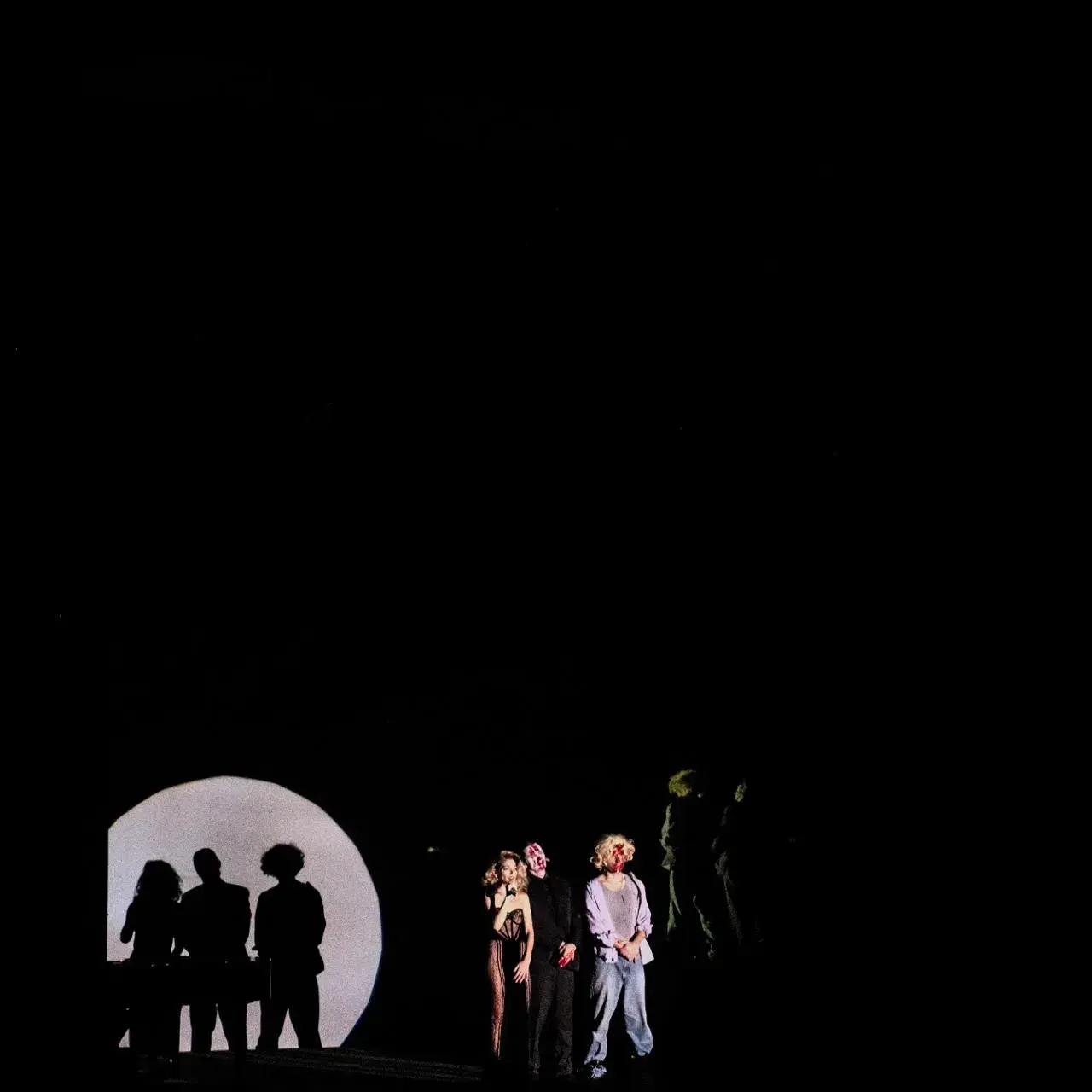JAMES FRANCO’S DESERT FILMS AT TEATRO MENOTTI, MILAN image of James Franco’s Desert Films at Teatro Menotti in Milan. The text covers the cast, the Lost Highway premise, the live camera and screen, and the audience. photo by Aurelien Caoudal Blikerman (image 3 of 8)