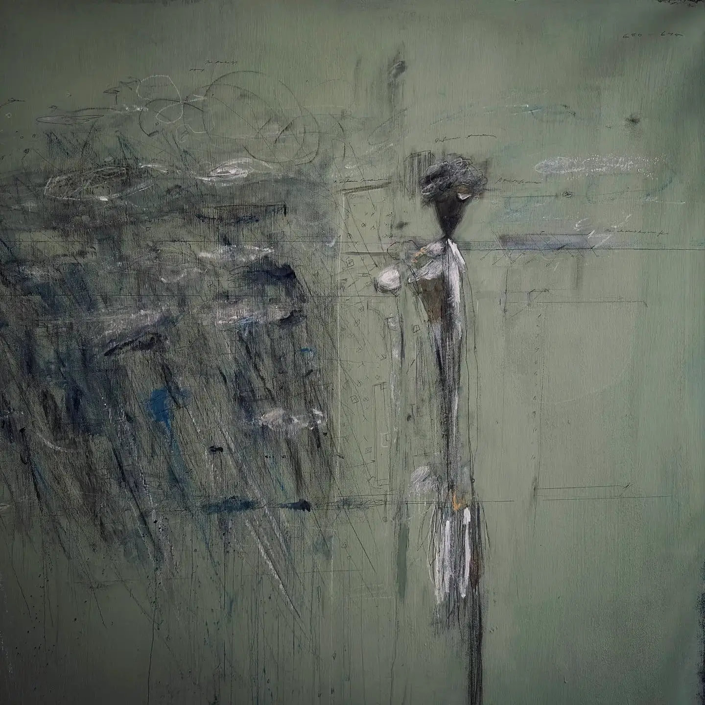 Portrait of artist Jet Le Parti, whose work spans writing, sound, and painting, creating art that reflects urban experience between Brooklyn, Berlin, and London. (image 10 of 11)