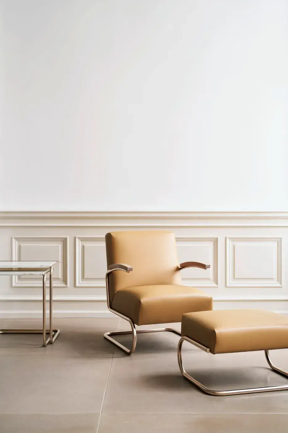 JIL SANDER AND THONET FURNITURE COLLECTION image of the Jil Sander and Thonet JS. THONET furniture collection expansion, detailing the S 411 chair and S 1070 table. (image 5 of 16)