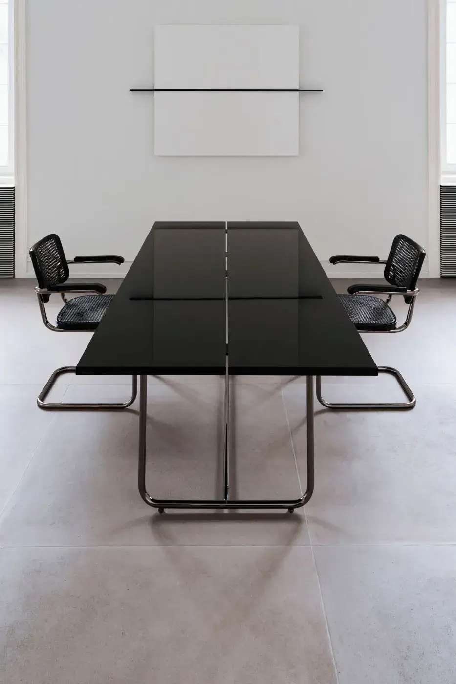 JIL SANDER AND THONET FURNITURE COLLECTION image of the Jil Sander and Thonet JS. THONET furniture collection expansion, detailing the S 411 chair and S 1070 table. (image 11 of 16)