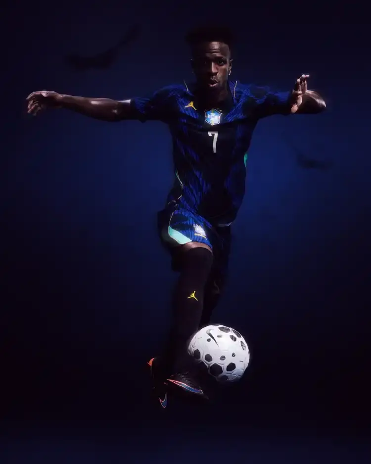 JORDAN AND BRASIL RELEASE 2026 FOOTBALL KIT An image detailing the new apparel partnership between Jordan Brand and the Brasilian Football Federation. (image 7 of 8)