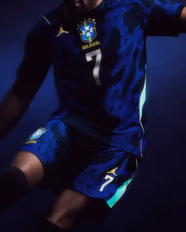 JORDAN AND BRASIL RELEASE 2026 FOOTBALL KIT An image detailing the new apparel partnership between Jordan Brand and the Brasilian Football Federation. (image 3 of 8)